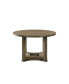 Parfield Round Dining Table, Weathered Oak Finish