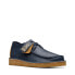 Фото #4 товара Clarks Seam Trek 26168529 Mens Blue Leather Oxfords & Lace Ups Casual Shoes