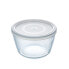 Круглая коробочка для завтраков с крышкой Pyrex Cook & Freeze 1,1 L 15 x 15 x 10 cm Прозрачный Силикон Cтекло (4 штук)