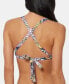 Фото #2 товара Jessica Simpson 259385 Women Triangle Cross-Back Bikini Top Swimwear Size S