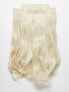 Lullabellz Super Thick 22' 5 Piece Blow Dry Wavy Clip In Hair Extensions Bleach Blonde - фото #9