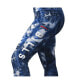 Women's Navy Buffalo Bills Aubrey Tie-Dye Leggings