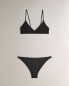 Plain anthracite grey beach bikini top