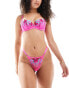 Фото #2 товара Ann Summers Shimmering thong with floral embroidery in pink