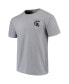 Фото #2 товара Men's Gray Michigan State Spartans Comfort Colors Campus Scenery T-shirt