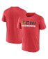 Фото #1 товара Men's Heather Red Chicago Blackhawks Playmaker T-shirt