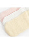 LCW baby Basic Kız Bebek Patik Çorap 3'lü