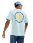 Фото #1 товара Levi's t-shirt with central sunshine print logo and backprint in light blue