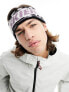 Planks Skier unisex headband in grey and purple