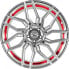 Фото #2 товара Колесный диск литой Barracuda Dragoon silver undercut trimline red 10x20 ET40 - LK5/114.3 ML73.1