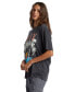 ფოტო #5 პროდუქტის Juniors' Cotton Bring The Good Vibes Crewneck Tee