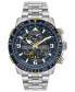ფოტო #1 პროდუქტის Eco-Drive Men's Analog-Digital Promaster Blue Angels Skyhawk A-T Stainless Steel Bracelet Watch 46mm