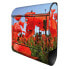 Фото #1 товара Почтовый ящик banjado с маковыми цветами из стали