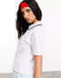 ASOS DESIGN Weekend Collective polo shirt with embroidered logo in white