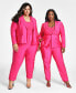 Фото #5 товара Trendy Plus Size Satin Pants