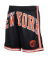 Фото #2 товара Men's Black New York Knicks Hardwood Classics Big Face 2.0 Shorts