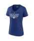 Women's Blue Toronto Maple Leafs Authentic Pro V-Neck T-shirt