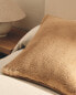 Plain faux fur cushion cover