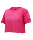 Фото #2 товара Women's Washington Capitals Triple Pink Cropped Boxy T-shirt