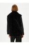 Фото #3 товара Пальто Koton Button-up Collar Lined
