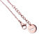 Elegant bronze necklace with a Rose Gold Manus bow