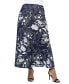ფოტო #1 პროდუქტის Plus Size Elastic Waist Ankle Maxi Skirt