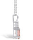 Morganite (1-1/7 Ct. T.W.) and Diamond (1/10 Ct. T.W.) Pendant Necklace in 14K White Gold