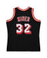 Фото #4 товара Men's Harold Miner Black Miami Heat 1992/93 Hardwood Classics Swingman Throwback Jersey