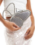 Фото #1 товара Public Desire The Alessia Butterfly jewel clutch bag in silver