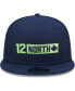 Фото #3 товара Men's College Navy Seattle Seahawks 12 North Collection Snapback Hat