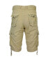ფოტო #2 პროდუქტის Men's Vintage-Like Cotton Cargo Belted Shorts