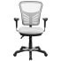 Фото #3 товара Mid-Back White Mesh Multifunction Executive Swivel Chair With Adjustable Arms