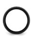 Фото #5 товара Stainless Steel Black IP-plated Fiber Inlay 8mm Band Ring