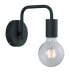 Фото #1 товара Wandlampe mit Schalter Metall Schwarz