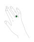 ფოტო #7 პროდუქტის Fashion Rectangle Large Solitaire AAA CZ Pave Simulated Green Emerald Cut Art Deco Style 10CT Cocktail Statement Ring For Women