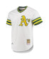 Фото #3 товара Men's Reggie Jackson White Oakland Athletics 1972 Cooperstown Collection Authentic Jersey