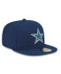 Фото #4 товара Men's Navy Dallas Cowboys Logo 59FIFTY Fitted Hat