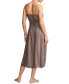 Фото #2 товара Women's Printed Button-Front Midi Slip Dress