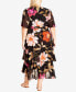 ფოტო #4 პროდუქტის Plus Size Nicola Print Midi Dress
