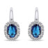 Luxury silver earrings in the style of Duchess Kate EA745WB