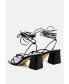 Фото #2 товара Women's Spruce Tie Up Block Heel Sandals