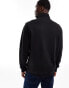 Tommy Jeans badge logo 1/4 zip sweatshirt in black Черный, S - 45-48 - фото #2