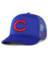 ფოტო #3 პროდუქტის Men's Royal Chicago Cubs Foam Logo Trucker Snapback Hat