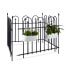 Фото #2 товара Gartenzaun Metall 4er Set GOTH