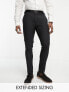Фото #1 товара Noak 'Verona' wool-rich skinny tuxedo suit trousers with satin side stripe in black