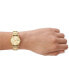 ფოტო #4 პროდუქტის Women's Signatur Lille Two Hand Gold-Tone Stainless Steel Watch 30mm