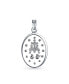 ფოტო #2 პროდუქტის Traditional Christian Our Lady Of Guadalupe of Catholic Religious Oval Medal Virgin Mary Necklace Pendant For Women or Men .925 Sterling Silver