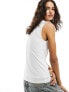 Фото #5 товара Weekday Antonia square neck vest top in white