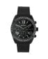 Фото #1 товара Часы и аксессуары PEUGEOT мужские 42 мм Черные многофункциональные наручные часы