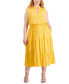 ფოტო #1 პროდუქტის Plus Size Sleeveless Tiered Midi Dress